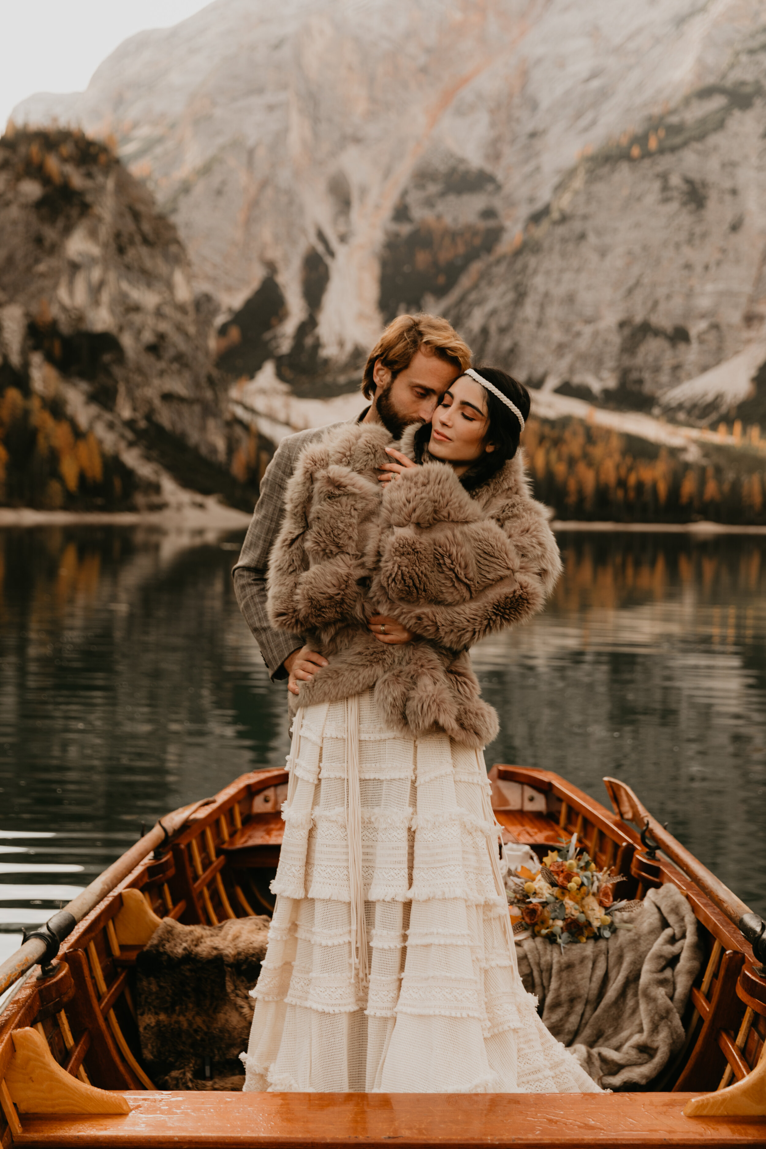 Italian Dolomites wedding at Lago Di Braies 