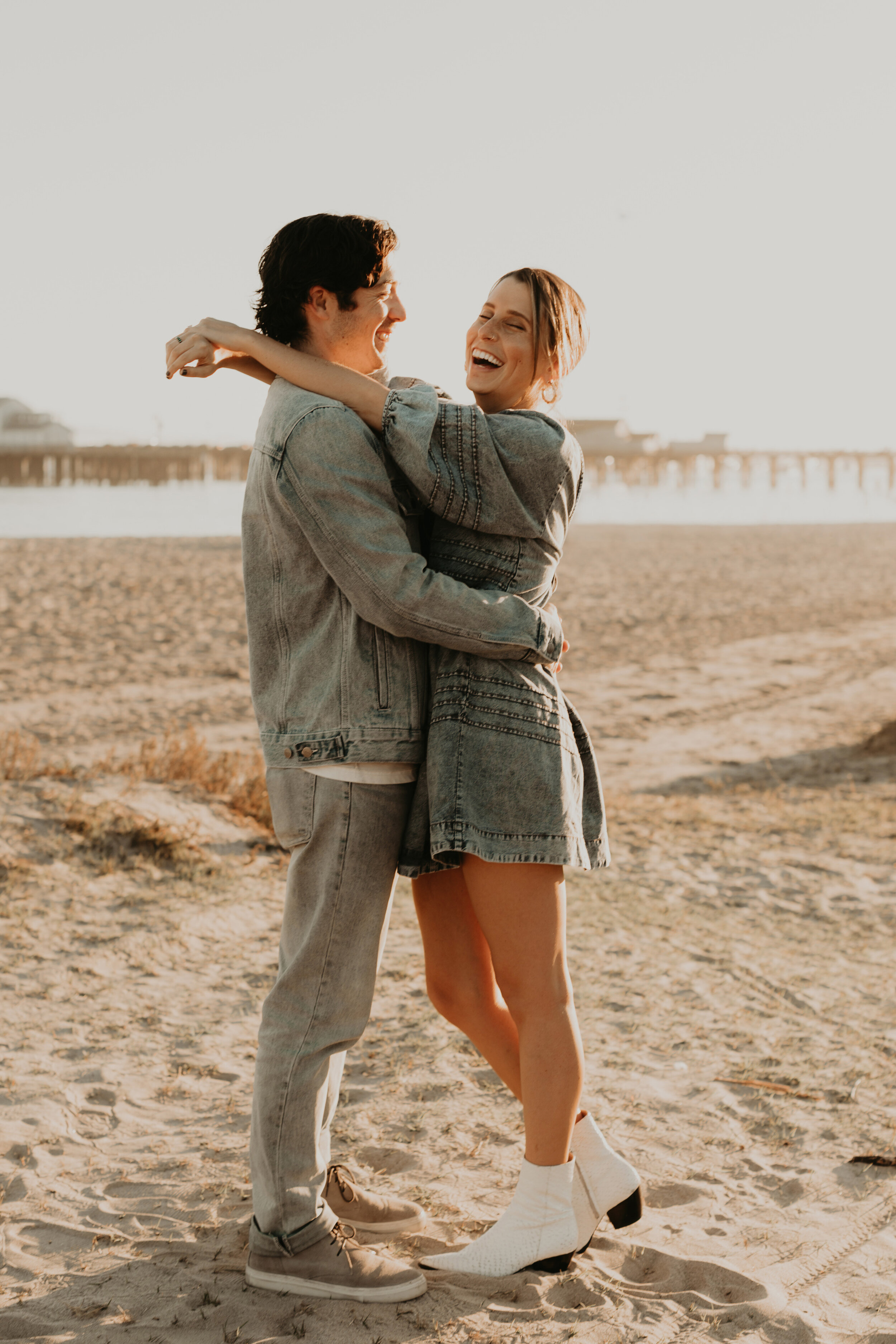 Santa Barbara engagement photos in the Funkzone- Tessa + Patrick 